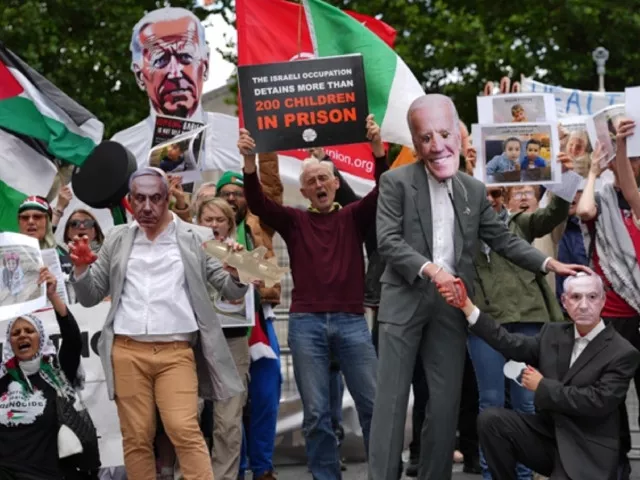 protesters rally outside ireland s parliament